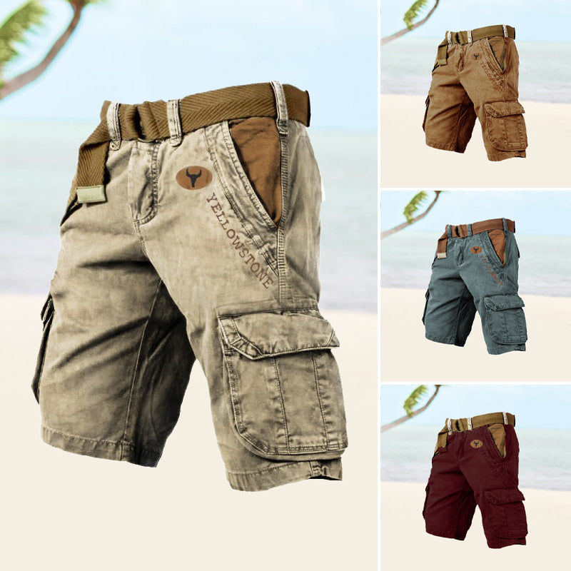 Alpenwolken - Herren-Shorts mit mehreren Taschen——🔥🔥Sommer-Bestseller