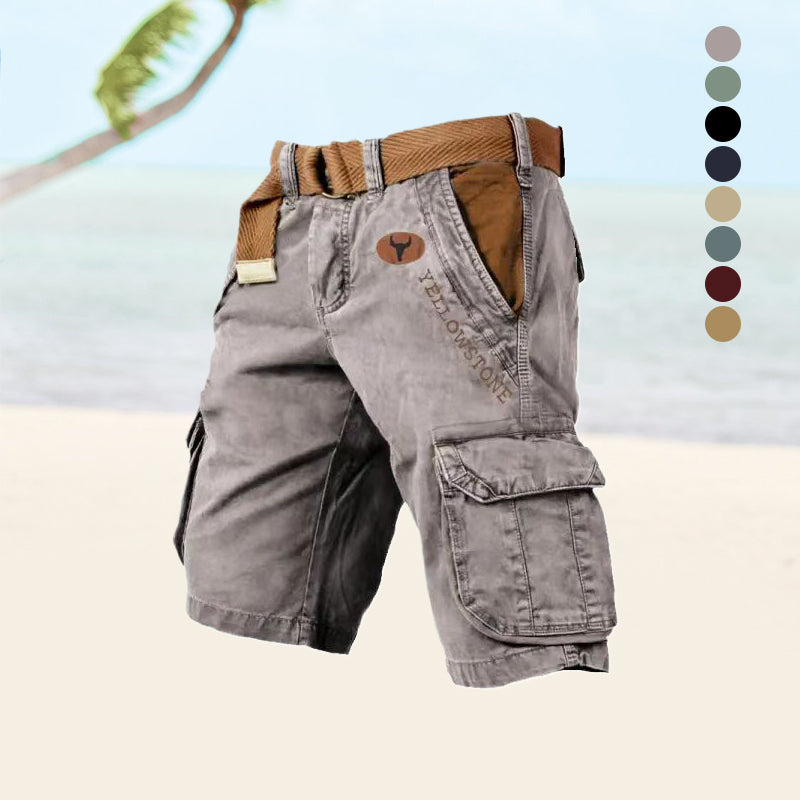 Alpenwolken - Herren-Shorts mit mehreren Taschen——🔥🔥Sommer-Bestseller