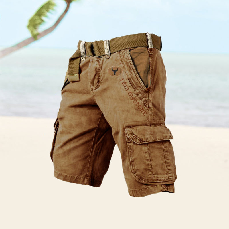 Alpenwolken - Herren-Shorts mit mehreren Taschen——🔥🔥Sommer-Bestseller