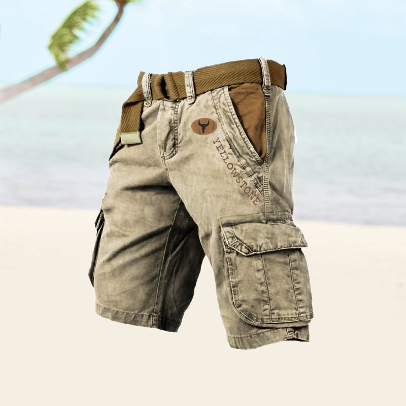 Alpenwolken - Herren-Shorts mit mehreren Taschen——🔥🔥Sommer-Bestseller