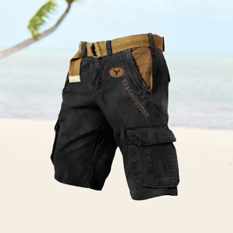 Alpenwolken - Herren-Shorts mit mehreren Taschen——🔥🔥Sommer-Bestseller