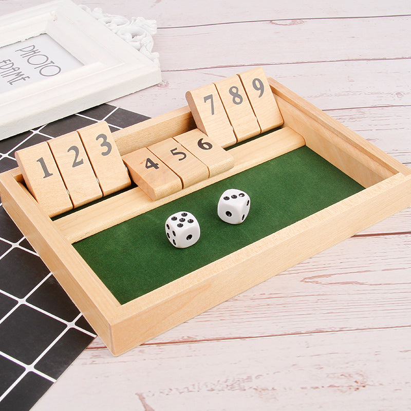 Alpenwolken - „Shut The Box“-Spiel – Lustiges Tisch-Mathespiel für Erwachsene und Kinder