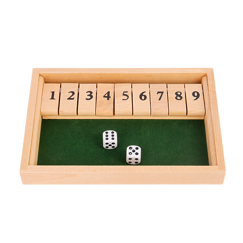 Alpenwolken - „Shut The Box“-Spiel – Lustiges Tisch-Mathespiel für Erwachsene und Kinder