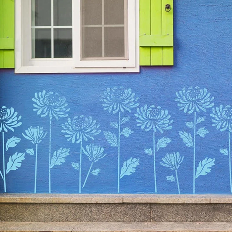 Alpenwolken - 🔥DIY-Dekoration🌻 - Gartenzaun große Blumen-Zeichenschablonen