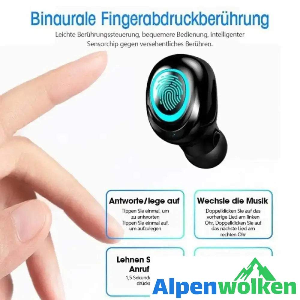 Alpenwolken - 1200mAh Bluetooth-Kopfhörer