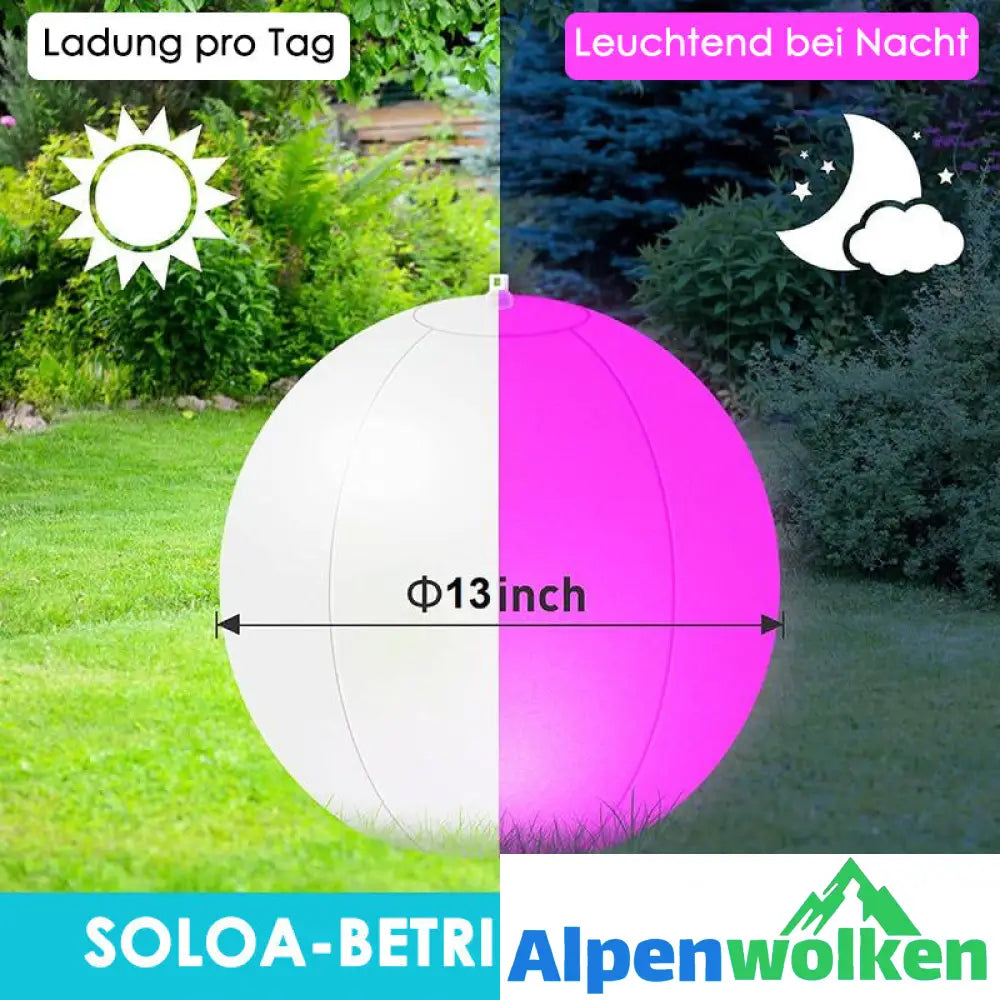 Alpenwolken - 16 Farben leuchtendes Wasserball-LED-Licht