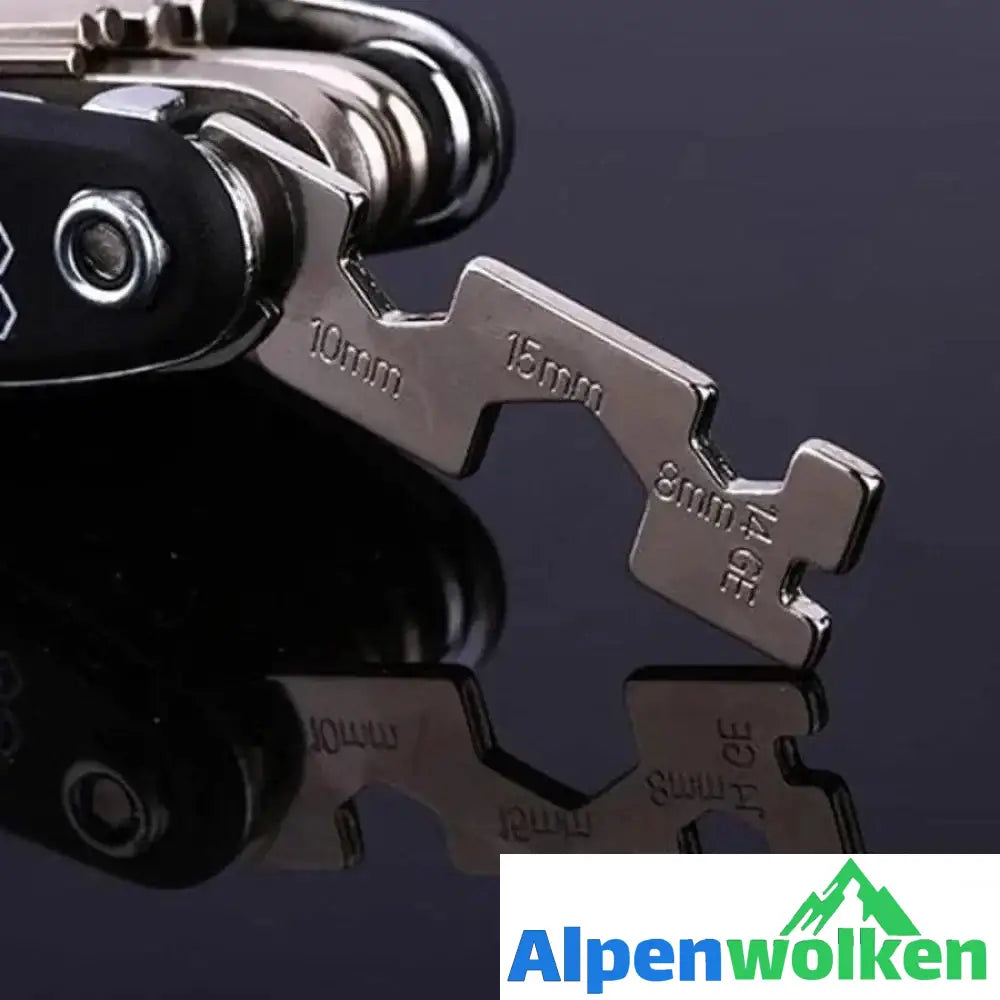 Alpenwolken - 16 in 1 Multifunktions-Fahrradreparaturwerkzeug für Fahrradradfahrer