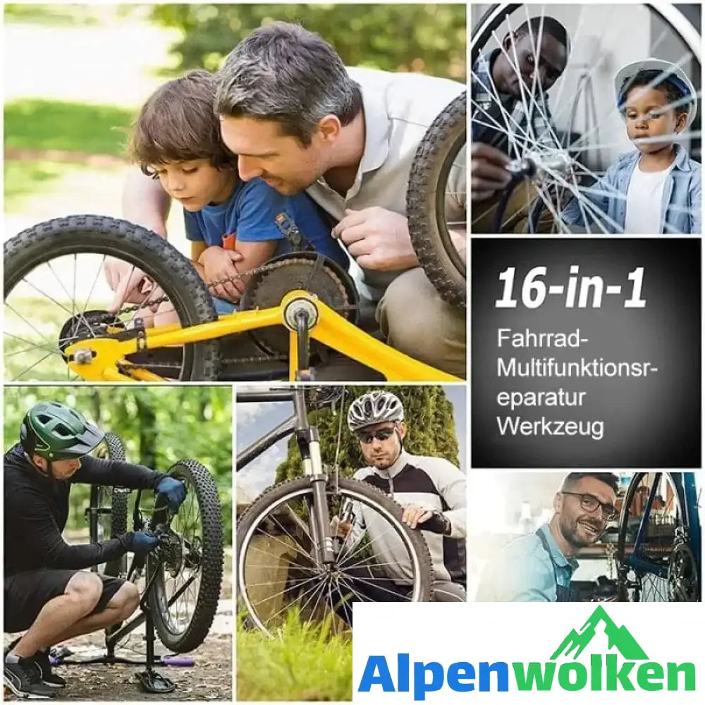 Alpenwolken - 16 in 1 MULTIFUNKTIONS-REPARATUR WERKZEUG