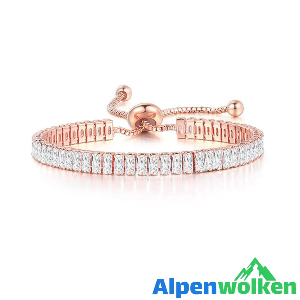 Alpenwolken - 18 Karat vergoldetes Zirkonia-Armband