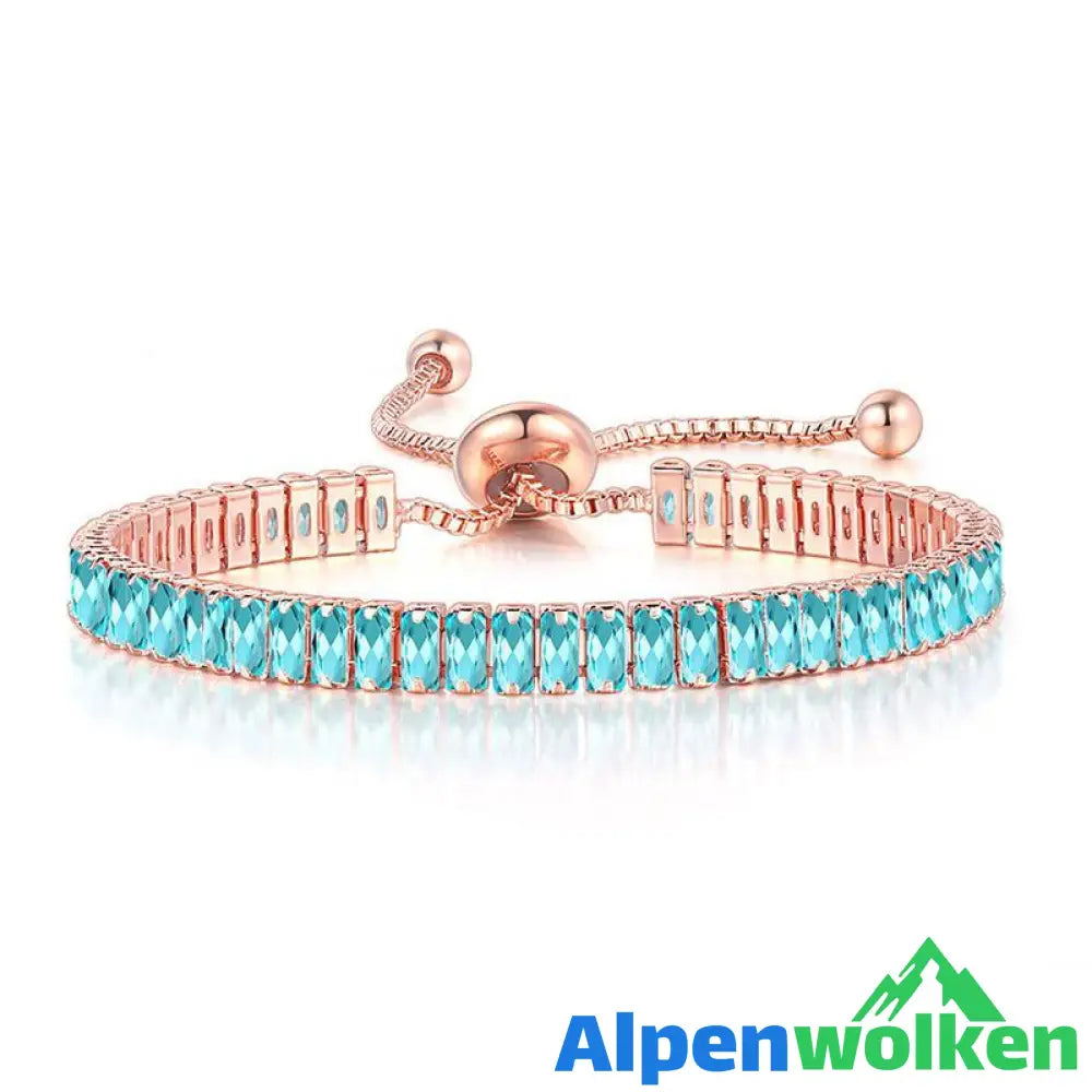 Alpenwolken - 18 Karat vergoldetes Zirkonia-Armband