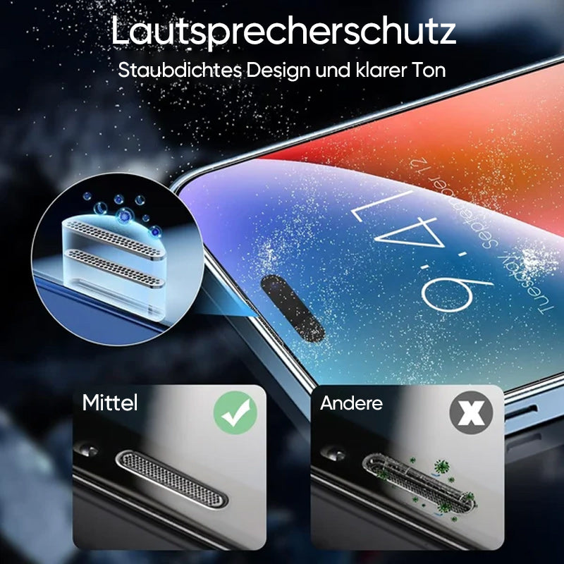 Alpenwolken - Automatisch ausrichtende Displayschutzbox für iPhone