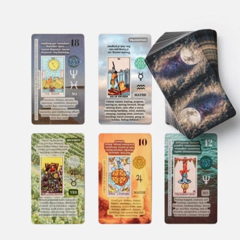 Alpenwolken - Lernen Tarot-Karten Deck mit Bedeutungen auf sie