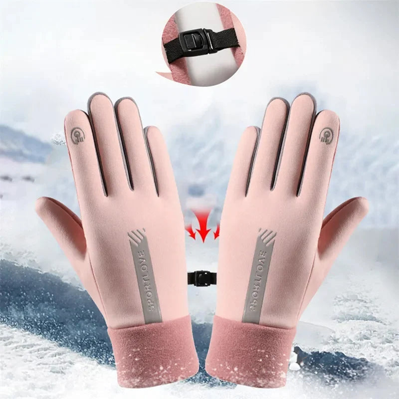 Alpenwolken - Wasserdichte Finger-Touchscreen-Handschuhe, rutschfest und kältebeständig