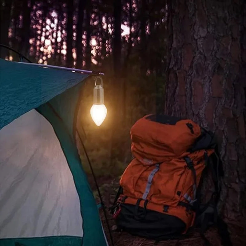 Alpenwolken - 2023 Retro Neues Outdoor Camping Typ-C-Lade-Glühbirnenlicht