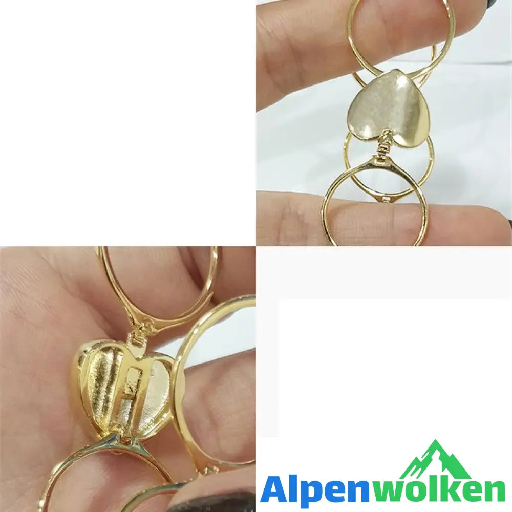 Alpenwolken - 2-in-1 Einziehbares Ringarmband