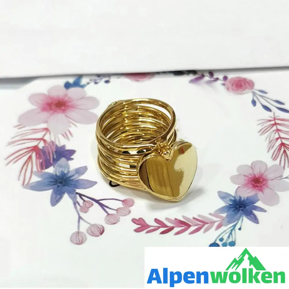 Alpenwolken - 2-in-1 Einziehbares Ringarmband