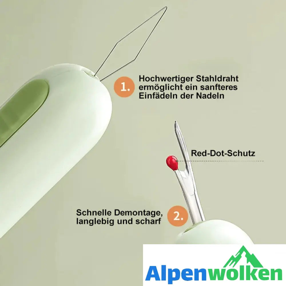 Alpenwolken - 2-in-1-Nadeleinfädler-Nahttrenner