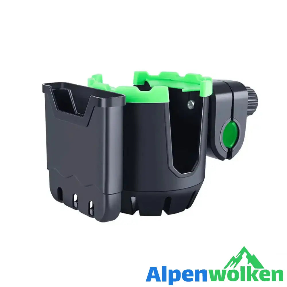 Alpenwolken - 2-in-1 Universeller Multifunktionaler Getränkehalter schwarz+grün