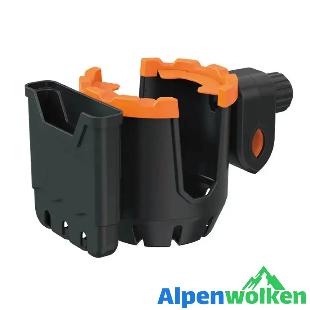 Alpenwolken - 2-in-1 Universeller Multifunktionaler Getränkehalter schwarz+orange