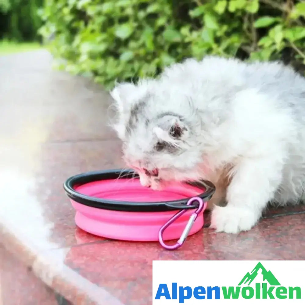 Alpenwolken - 2-in-1 Wasser- und Lebensmittelflasche für Haustiere