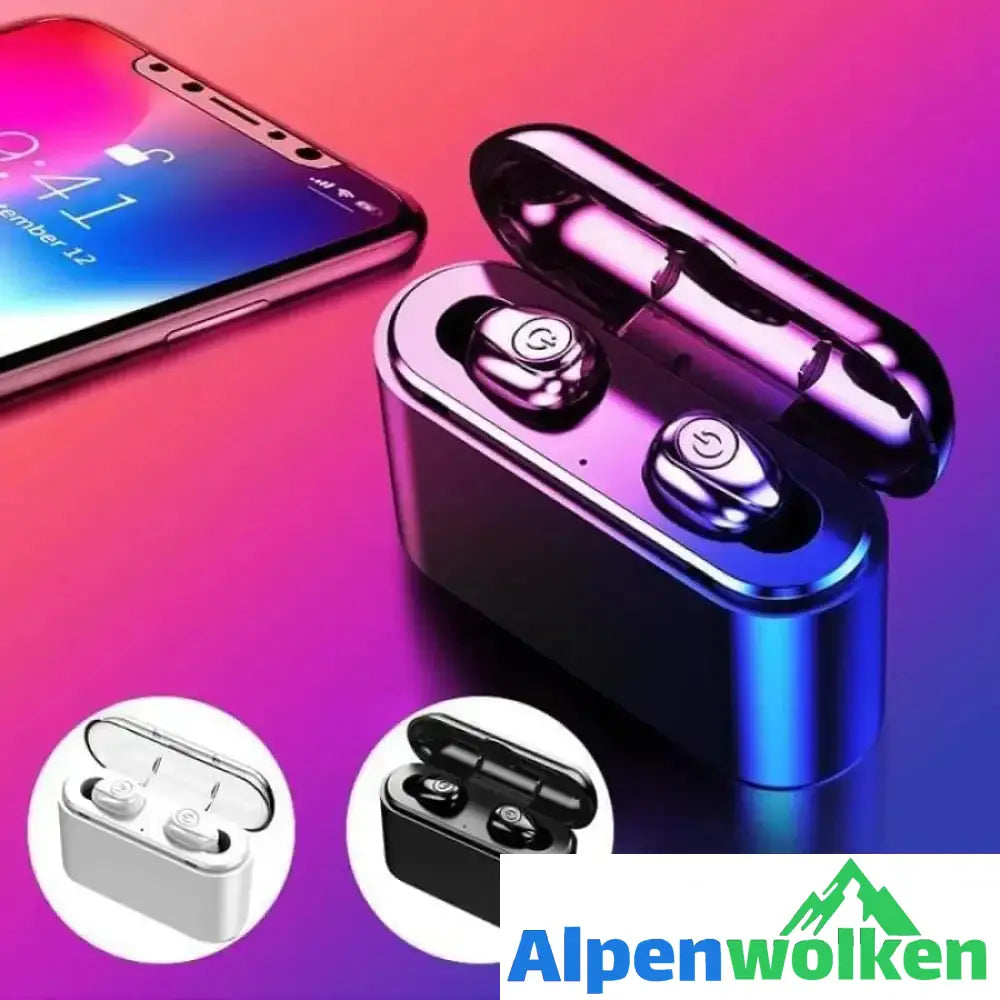 Alpenwolken - 2-in1 Bluetooth-Headset & Externer Akku