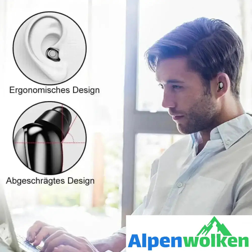 Alpenwolken - 2-in1 Bluetooth-Headset & Externer Akku