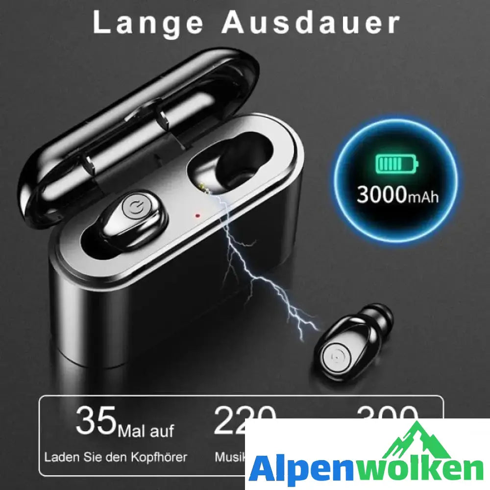 Alpenwolken - 2-in1 Bluetooth-Headset & Externer Akku