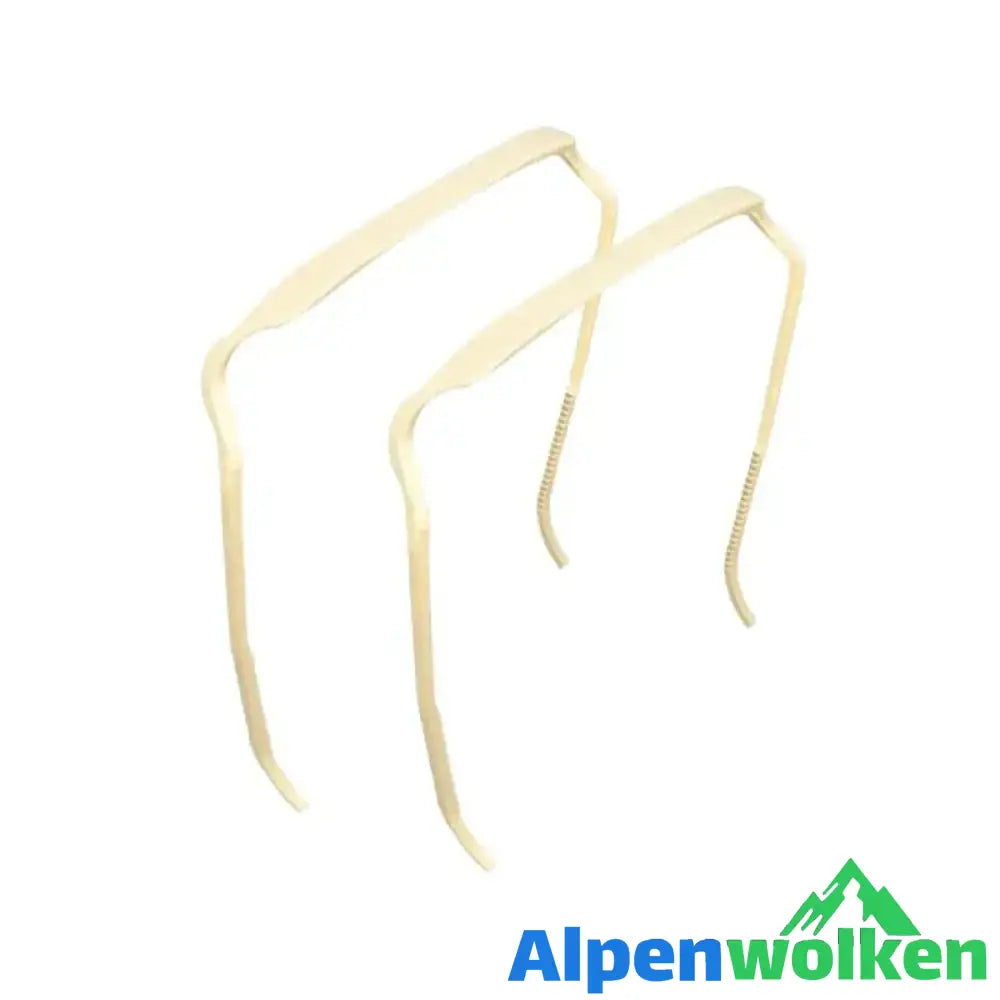 Alpenwolken - 2 Stk. Unsichtbarer Haarreif | courtainbangs Beige