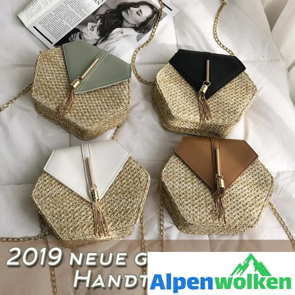 Alpenwolken - 2019 neue geflochtene Handtasche