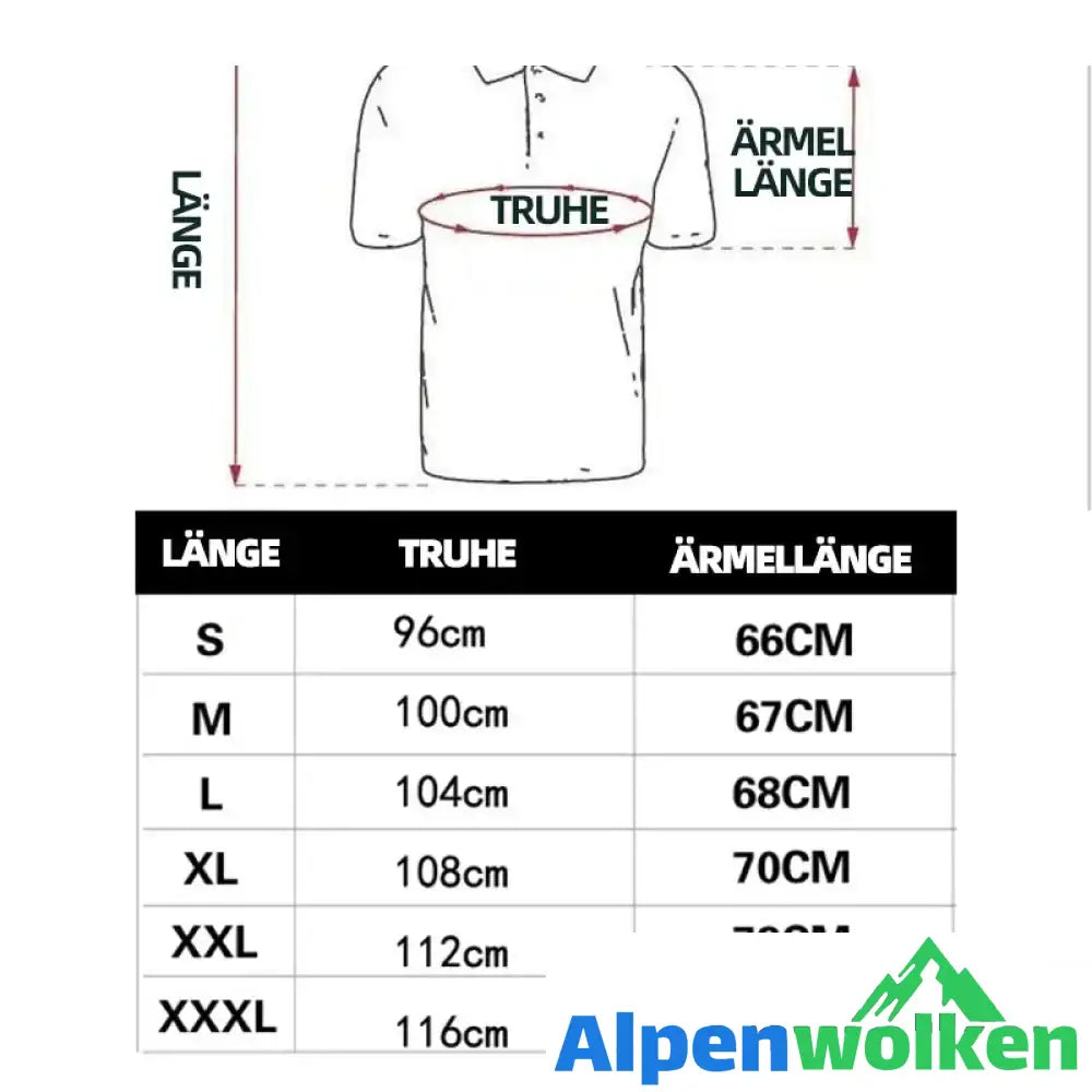 Alpenwolken - 2022 Schnelles trockenes Poloshirt der Männer im Freien