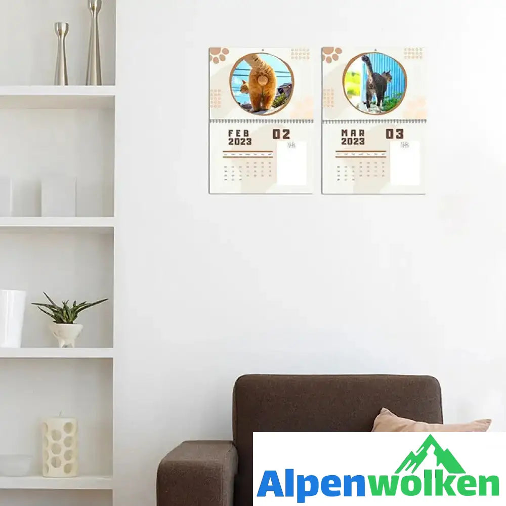 Alpenwolken - 2023 Katzen Arschlöcher Kalender