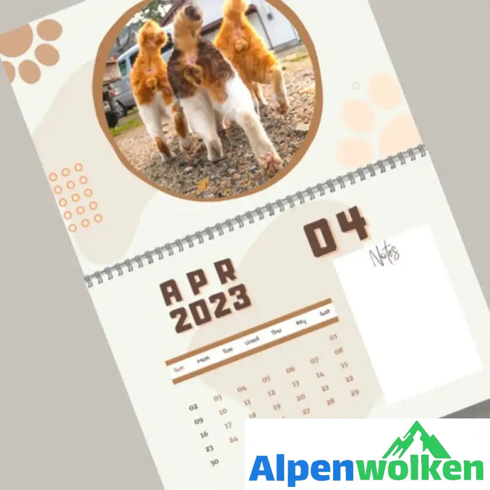 Alpenwolken - 2023 Katzen Arschlöcher Kalender