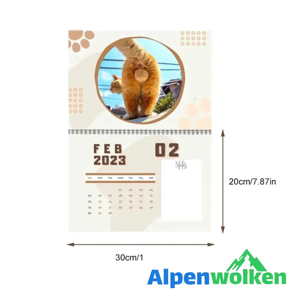 Alpenwolken - 2023 Katzen Arschlöcher Kalender