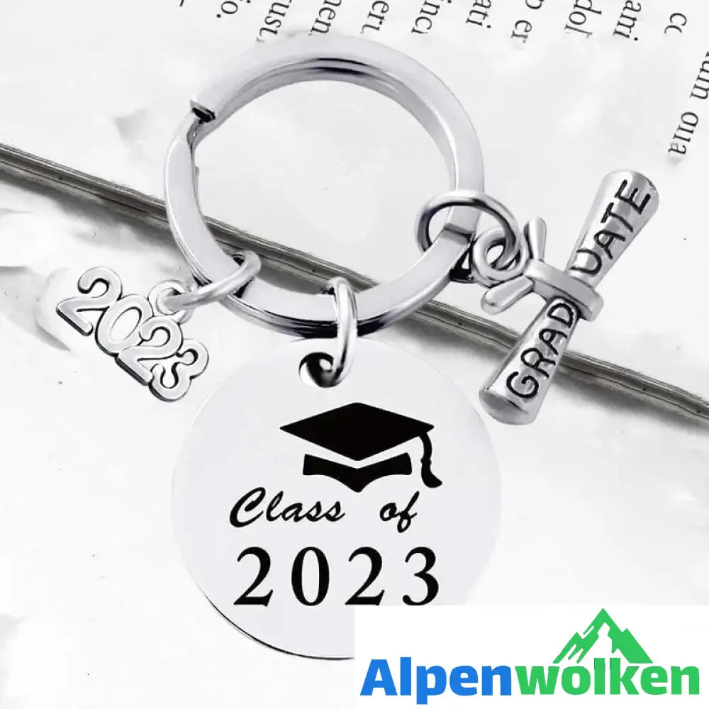 Alpenwolken - 2023 Schlüsselanhänger aus Metall mit Geschenkbox