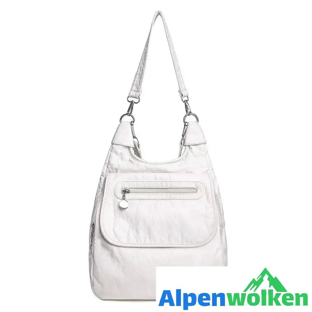 Alpenwolken - 3-in-1 Damen Lässige Reisetasche mit großem Fassungsvermögen weiß