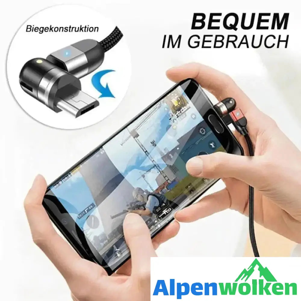 Alpenwolken - 3-IN-1 DESIGN 360 ° Magnetkabel