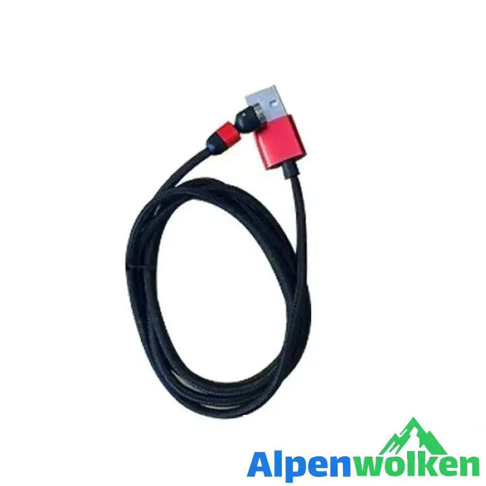 Alpenwolken - 3-IN-1 DESIGN 360 ° Magnetkabel Rot