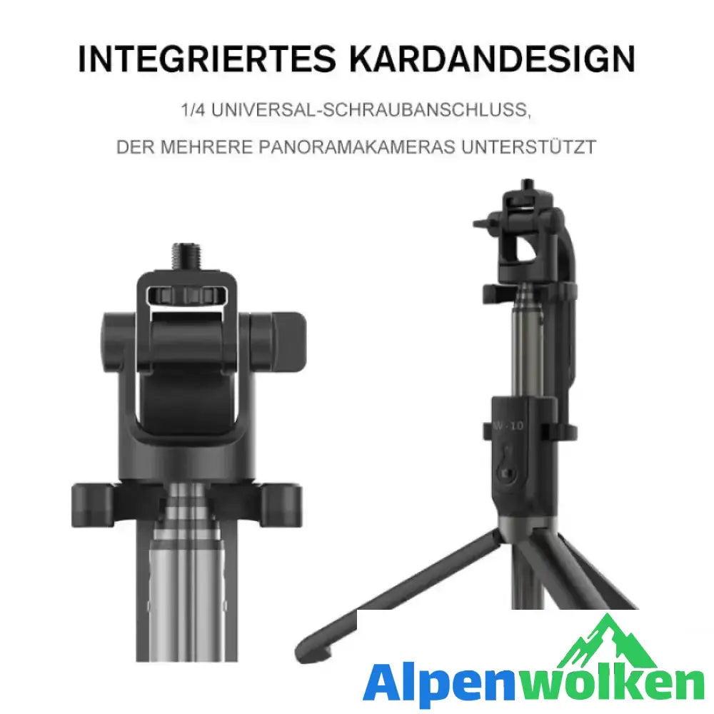 Alpenwolken - 3 in 1 drahtloser Bluetooth Selfie Stick