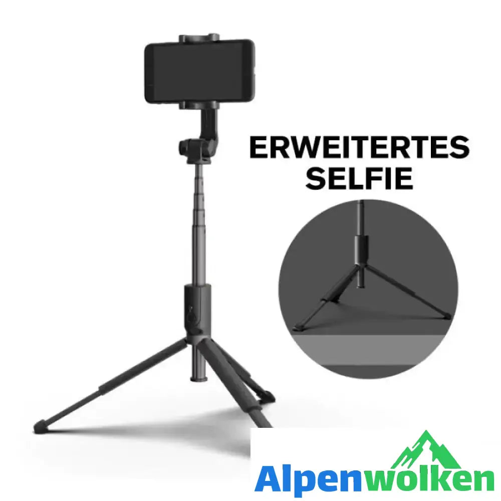 Alpenwolken - 3 in 1 drahtloser Bluetooth Selfie Stick