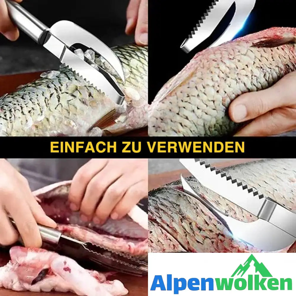 Alpenwolken - 3-in-1 Fischschuppenmesser