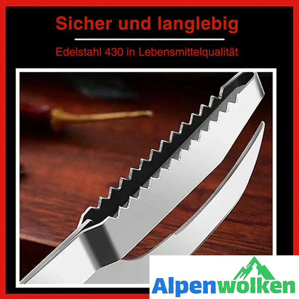 Alpenwolken - 3-in-1 Fischschuppenmesser