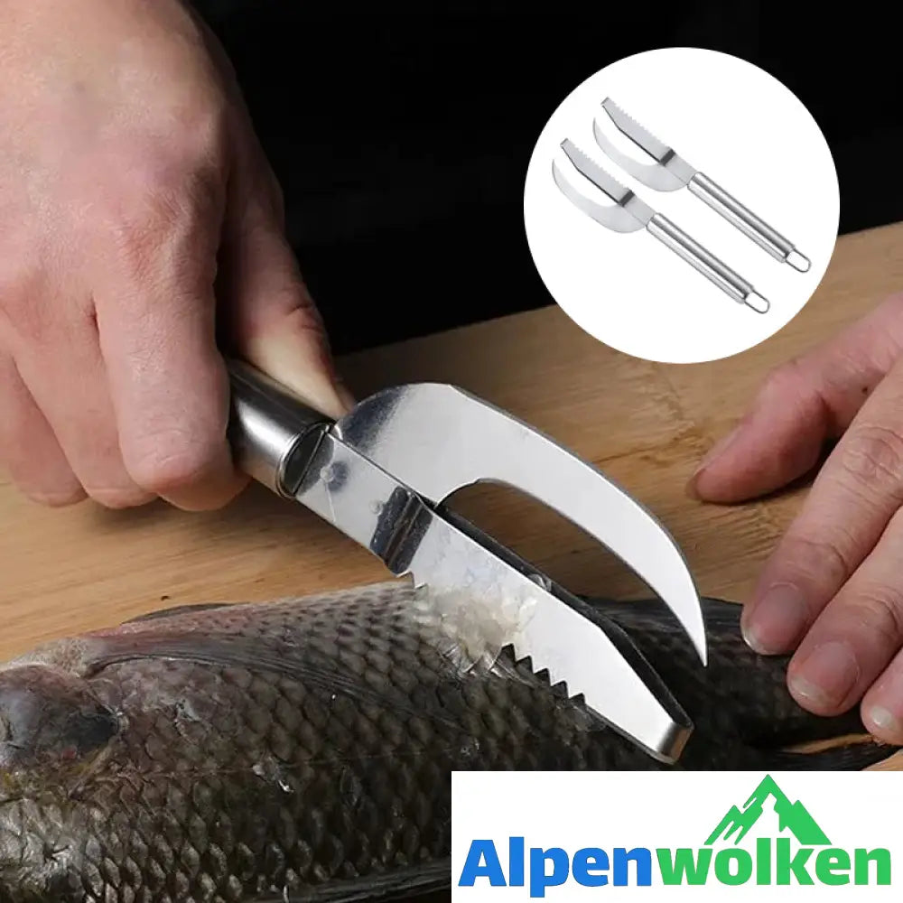 Alpenwolken - 3-in-1 Fischschuppenmesser