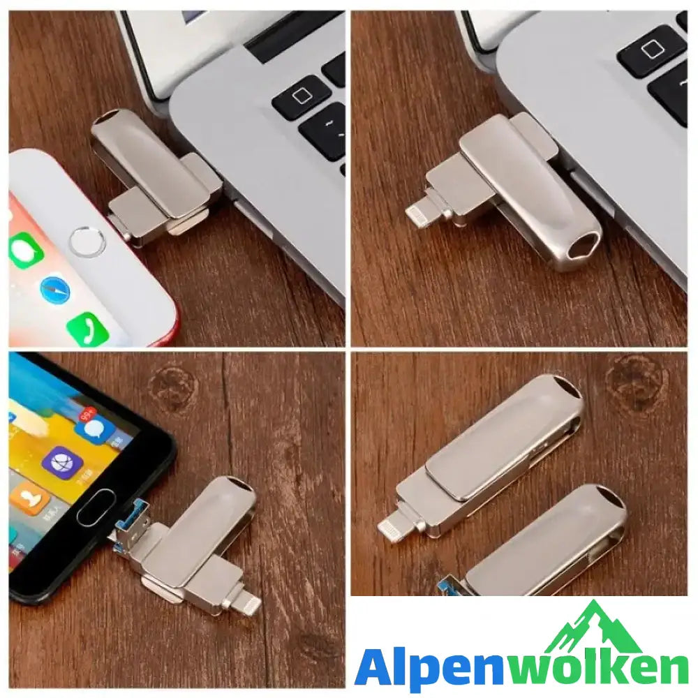 Alpenwolken - 3-IN-1 Handy USB-Stick