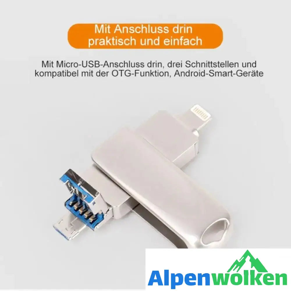 Alpenwolken - 3-IN-1 Handy USB-Stick