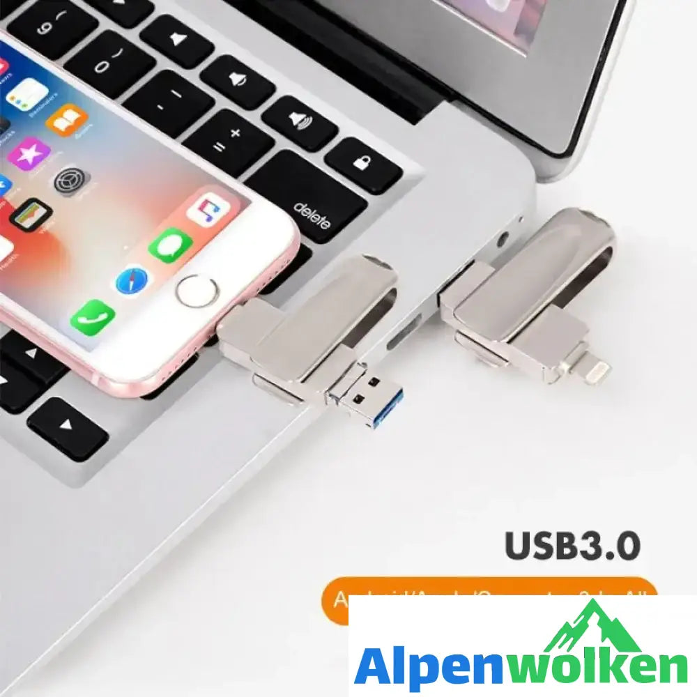 Alpenwolken - 3-IN-1 Handy USB-Stick