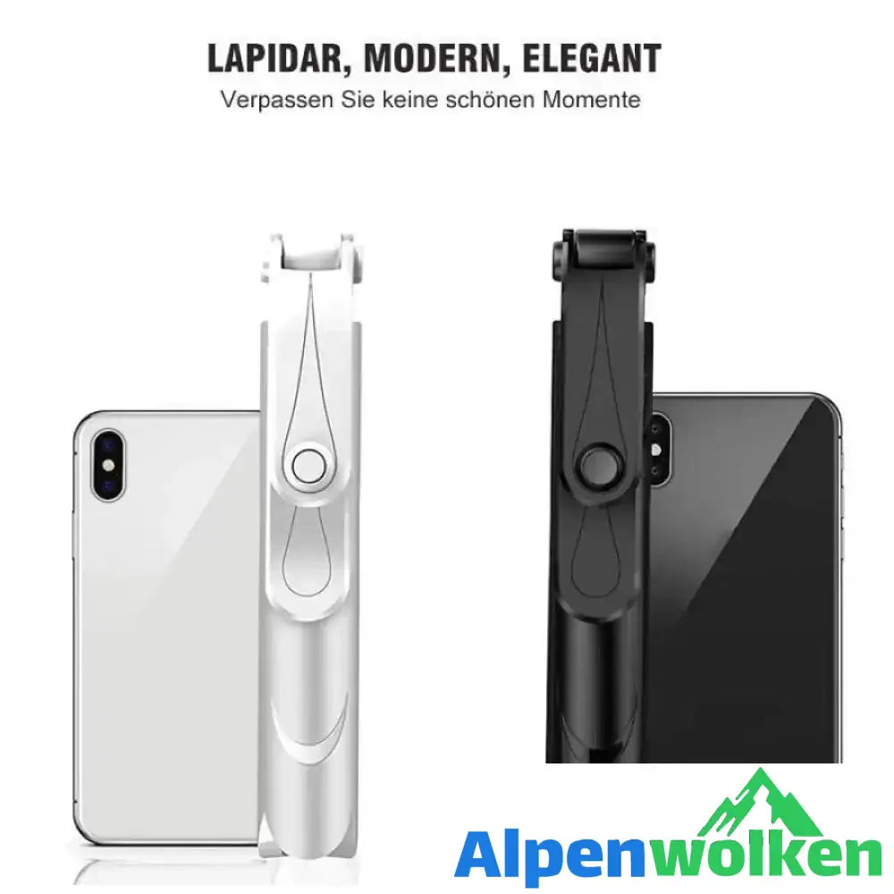 Alpenwolken - 3 in 1 kabelloser Bluetooth Selfiestick