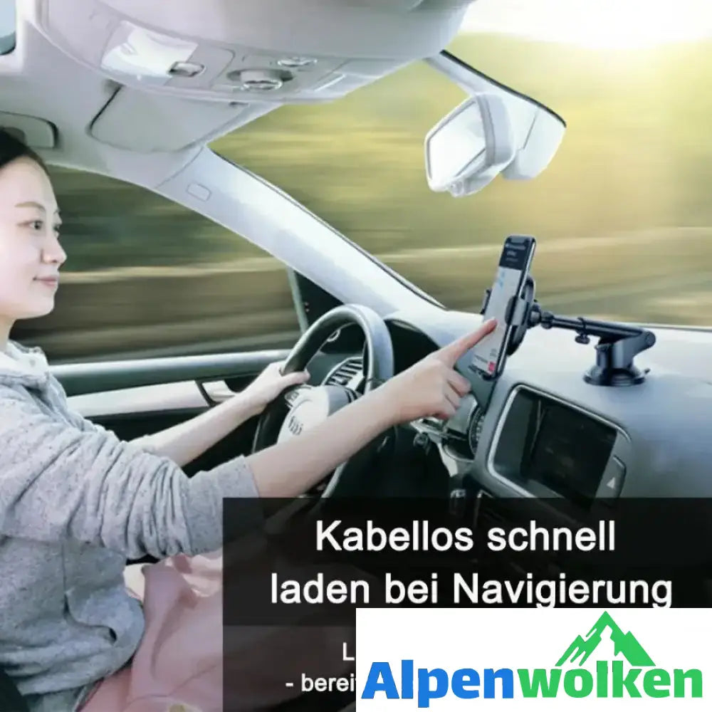 Alpenwolken - 3 in 1 Kabelloses Ladegerät und Autotelefonhalter