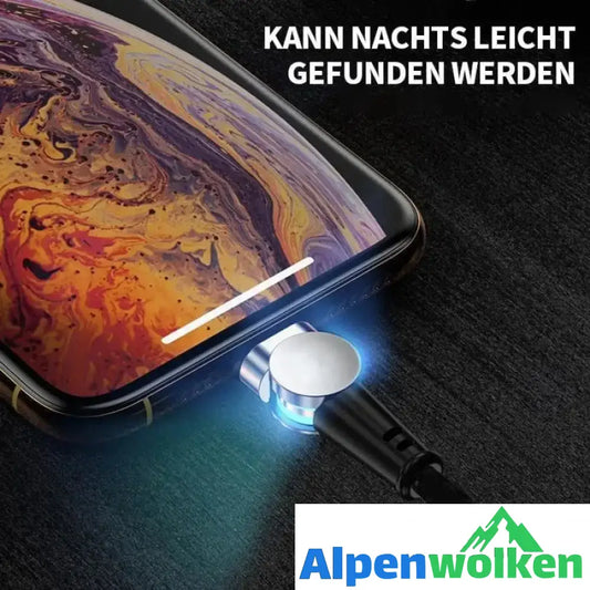 Alpenwolken - 3 in 1 Ladekabel - kann zwei Mobiltelefone gleichzeitig laden