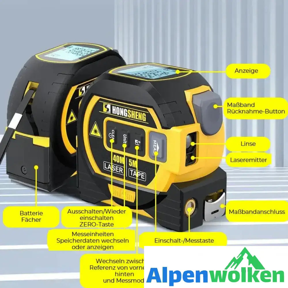 Alpenwolken - 3-in-1-Laser-Entfernungsmesser