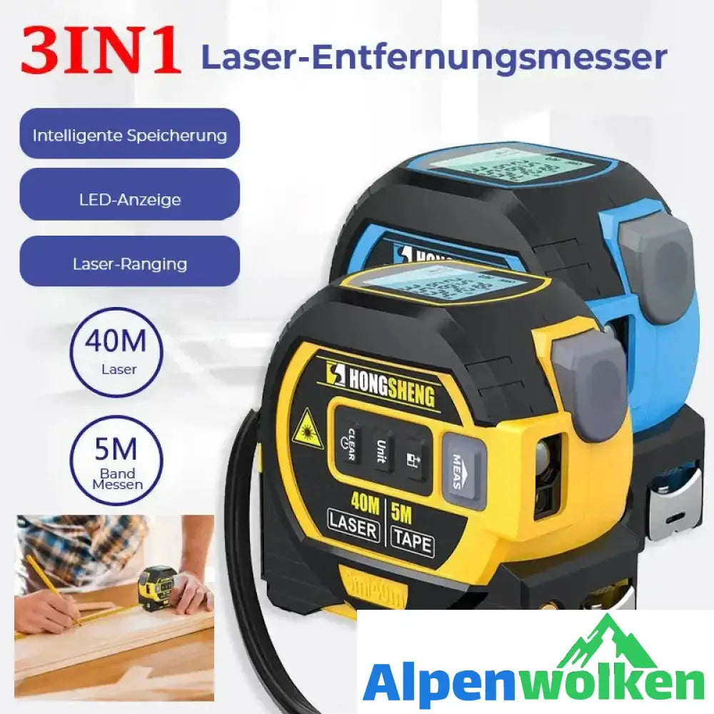 Alpenwolken - 3-in-1-Laser-Entfernungsmesser